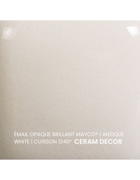 FN014 Email opaque brillant Antique white | MAYCO