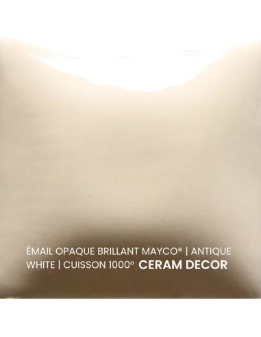 FN014 Email opaque brillant Antique white | MAYCO