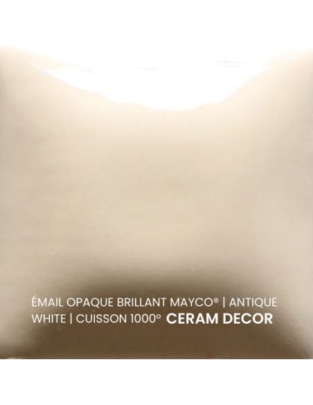 FN014 Email opaque brillant Antique white | MAYCO