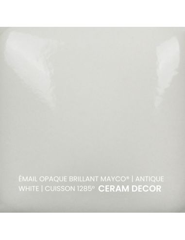 FN014 Email opaque brillant Antique white | MAYCO