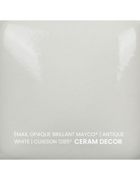 FN014 Email opaque brillant Antique white | MAYCO