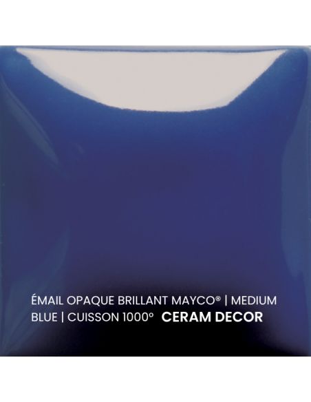 FN041 Email opaque brillant Medium blue | MAYCO
