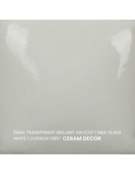 FN221 Email transparent brillant Milk glass white | MAYCO