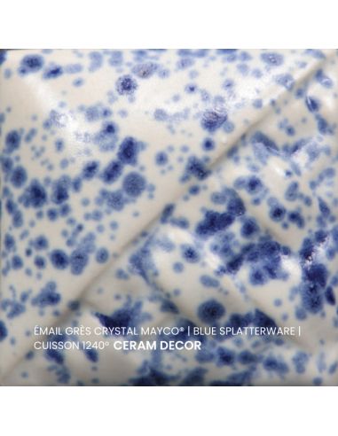 SW152 Email crystal Blue splatterware | MAYCO