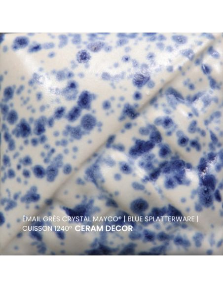 SW152 Email crystal Blue splatterware | MAYCO