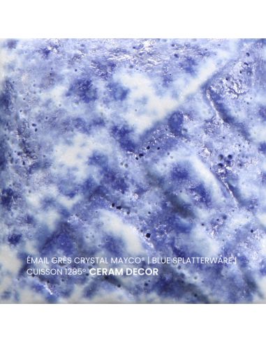 SW152 Email crystal Blue splatterware | MAYCO