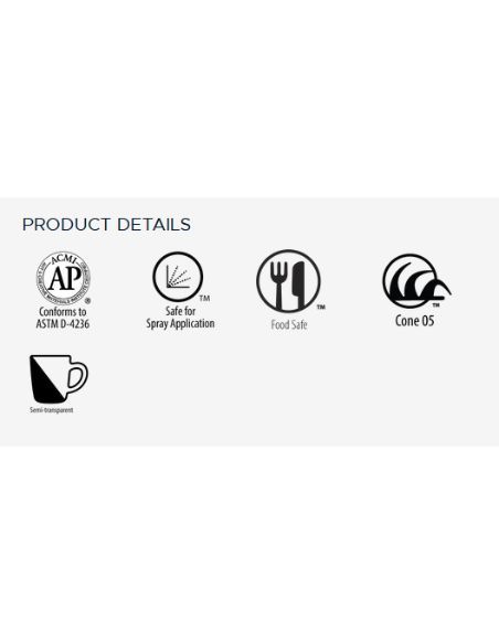 Email faïence LM10 transparent mat | AMACO