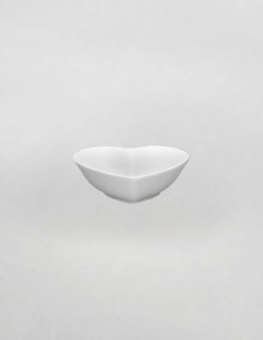 Mini bol coeur | Biscuit de faïence