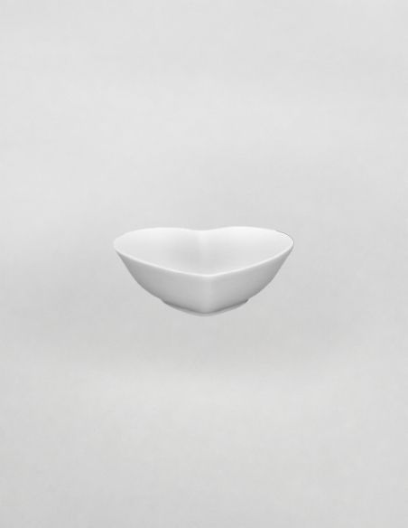 Mini bol coeur | Biscuit de faïence