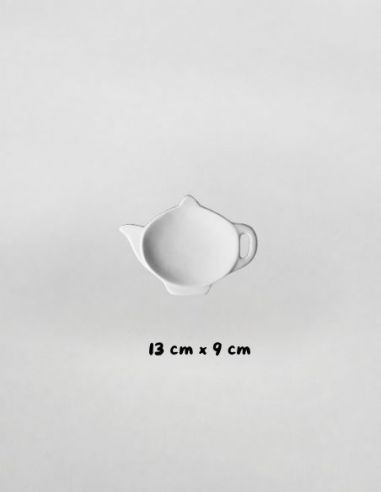 Porte sachet de thé | Biscuit de faïence