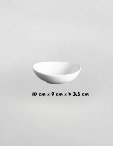 Bol ovale | Biscuit de faïence