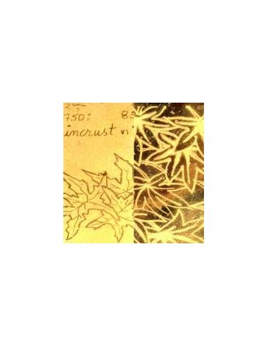 INCRUSTATION MARRON SOUS-OR N°3