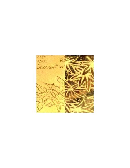INCRUSTATION MARRON SOUS-OR N°3