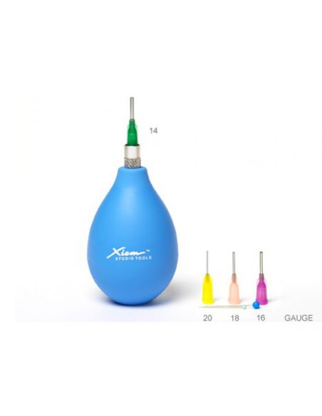 POIRE BLEUE AVEC 4 BUSES