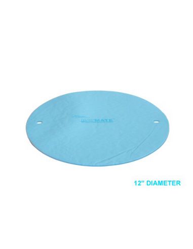 Rondeau peau chamois bleu Ø30CM
