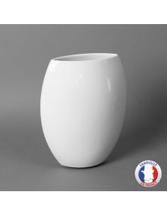 Vase PM modèle Lola en porcelaine blanche de Limoges