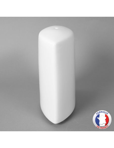 Pied de lampe L modèle scribe en porcelaine blanche de Limoges