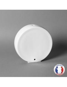 Pied de lampe S à face ronde en porcelaine blanche de...