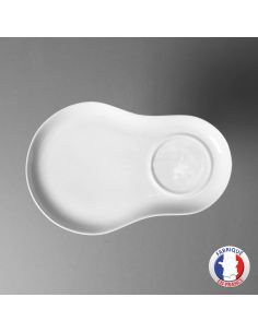 Plateau tartineur en porcelaine blanche de Limoges 2