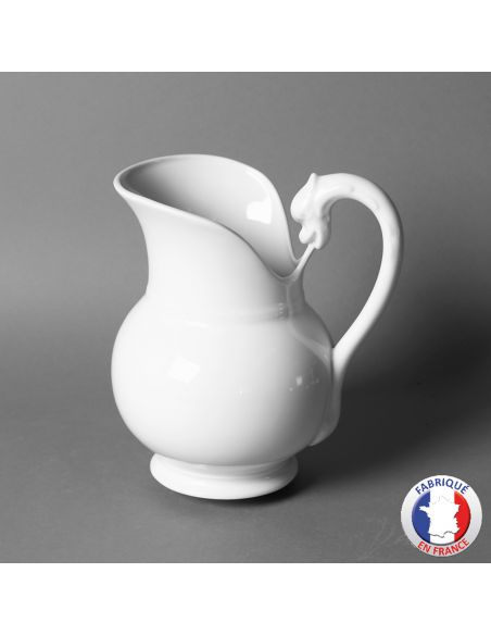 Service de toilette en porcelaine blanche de Limoges