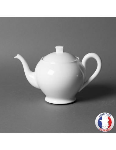 Théière 6 tasses Chine en porcelaine blanche de...