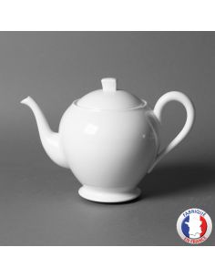Théière 12 tasses Chine en porcelaine blanche de Limoges