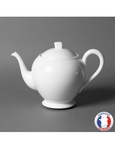 Théière 12 tasses Chine en porcelaine blanche...
