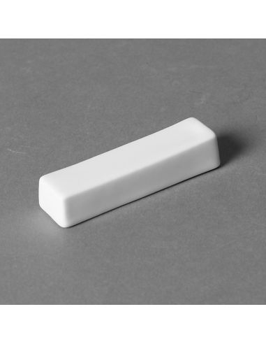 Repose couteau carré en porcelaine blanche