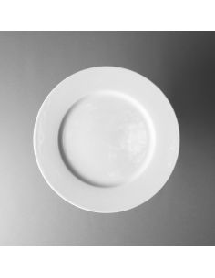 Assiette plate Cairo 26 cm en porcelaine blanche