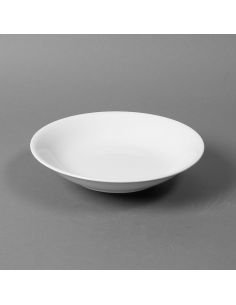 Assiette creuse ronde en porcelaine blanche