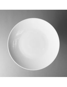 Assiette coupe 26 cm en porcelaine blanche