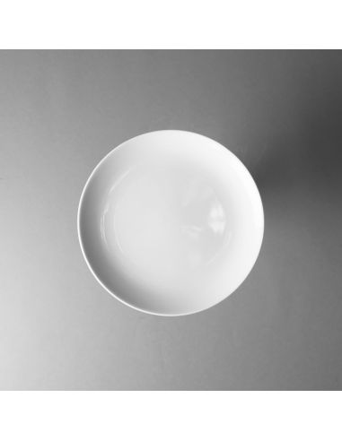 Aassiette coupe 19 cmen porcelaine blanche