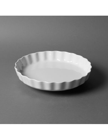 Moule à tarte 26cm en porcelaine blanche