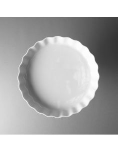 Moule à tarte 26cm en porcelaine blanche 2