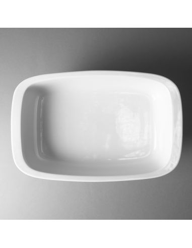 Plat ovale porcelaine blanche - L 36 cm - Roma
