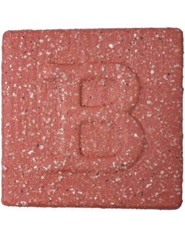 BO9645 Émail faïence rouge à effets...