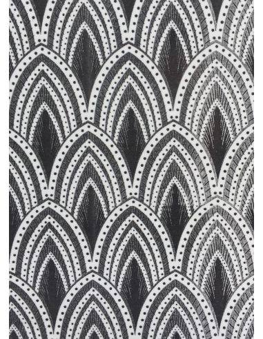 DECALCOMANIE CLAIR DE LUNE NOIR A4 - TL79
