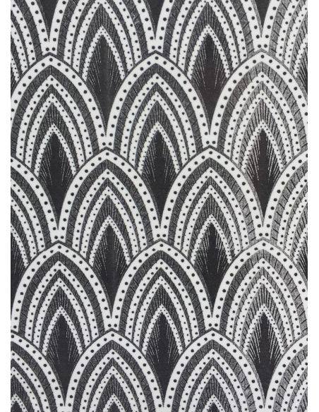 DECALCOMANIE CLAIR DE LUNE NOIR A4 - TL79