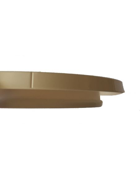 TOURNETTE PLASTIQUE BLANCHE BASSE DIAM 26.5 CM H 4 CM 