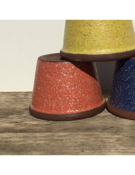 BO9645 Émail faïence rouge à effets scintillants | BOTZ