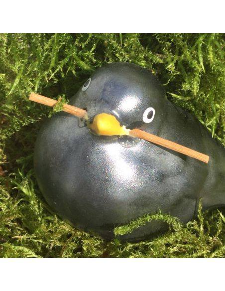 BO9580 Émail faïence Noir argenté satiné | BOTZ