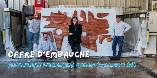 RECRUTEMENT : Responsable Fabrication Atelier — chez Olivia Cognet à Vallauris